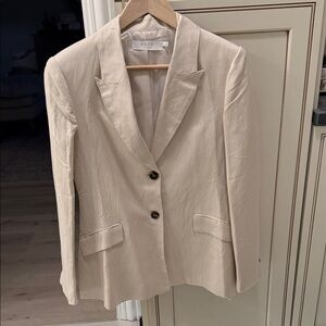 ASTR Women's Beige Linen Blazer